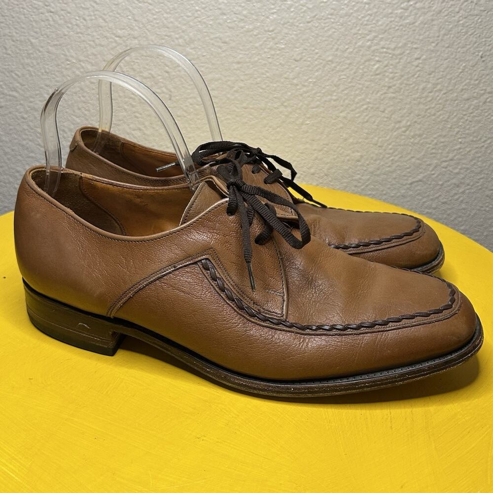 loake bros Fontwell brown leather dress shoes Formal Wear men’s Size 8.5 EEE